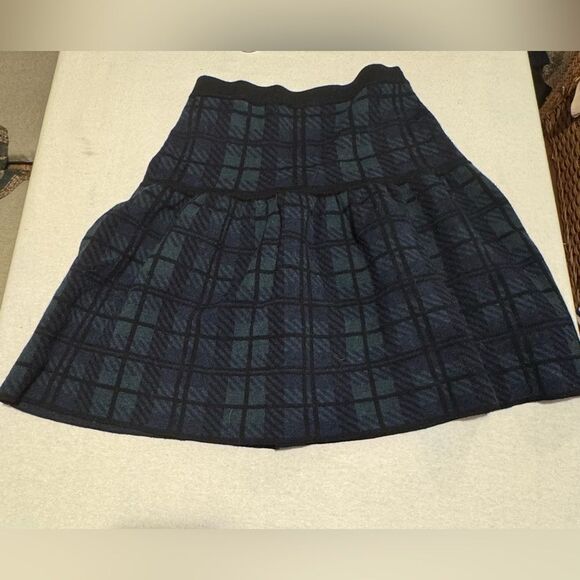 CYNTHIA ROWLEY Women S Skirt Size Small Tartan Schoolgirl Style Blue Green - Picture 1 of 5
